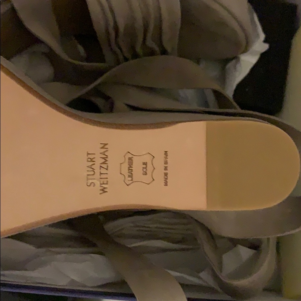 NWT suede Stuart Weitzman wedges - Picture 6 of 7